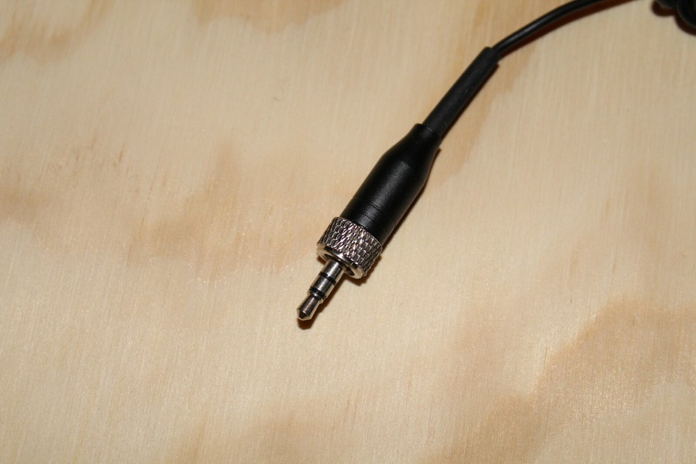 Black Double Earhook Headset Microphone for Sennheiser wireless Bodypack