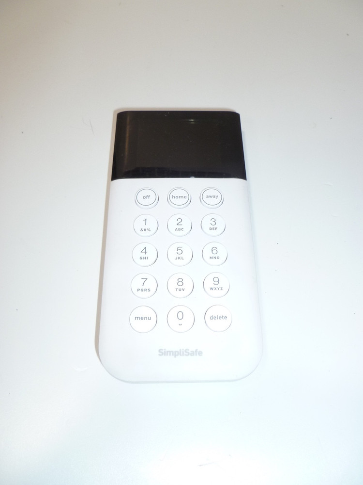 SimpliSafe SSKP3 Security Keypad Remote Wireless White