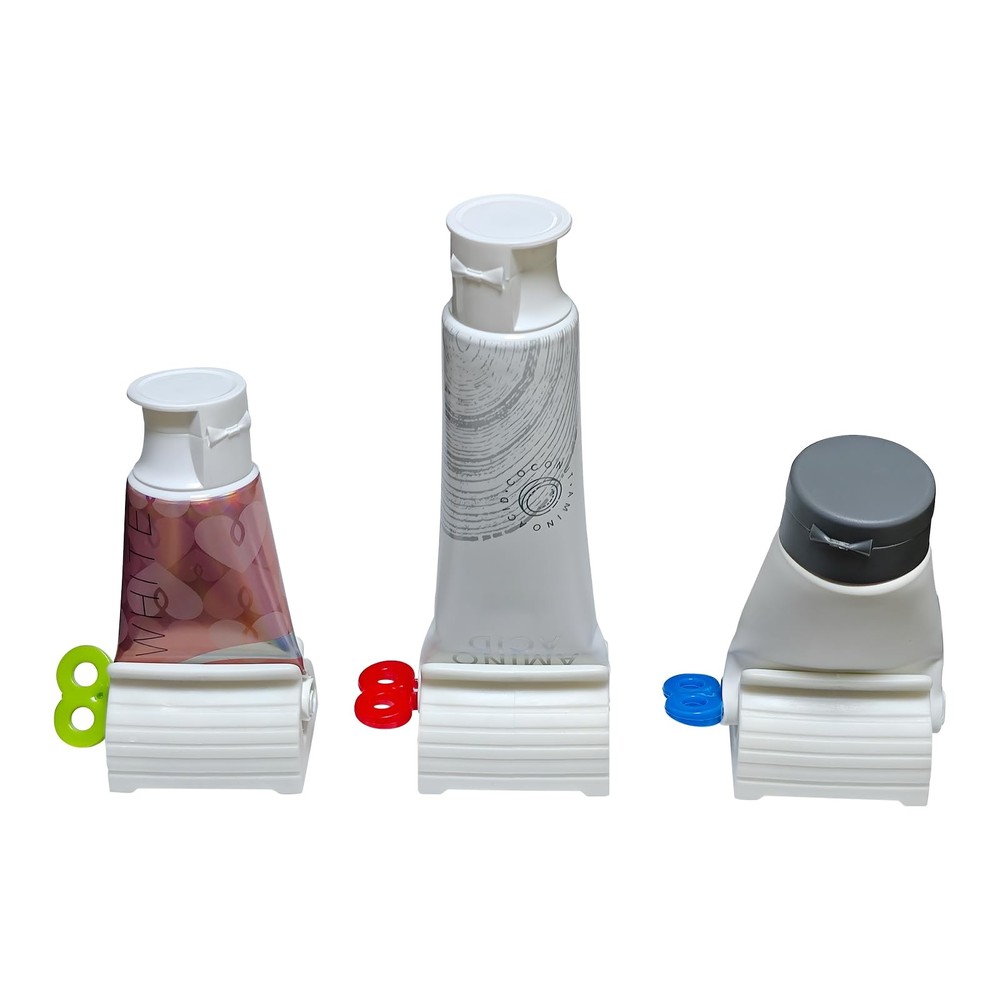 TFJAYTOO 6 Pack Toothpaste Squeezer, Squeezer Green&red&blue