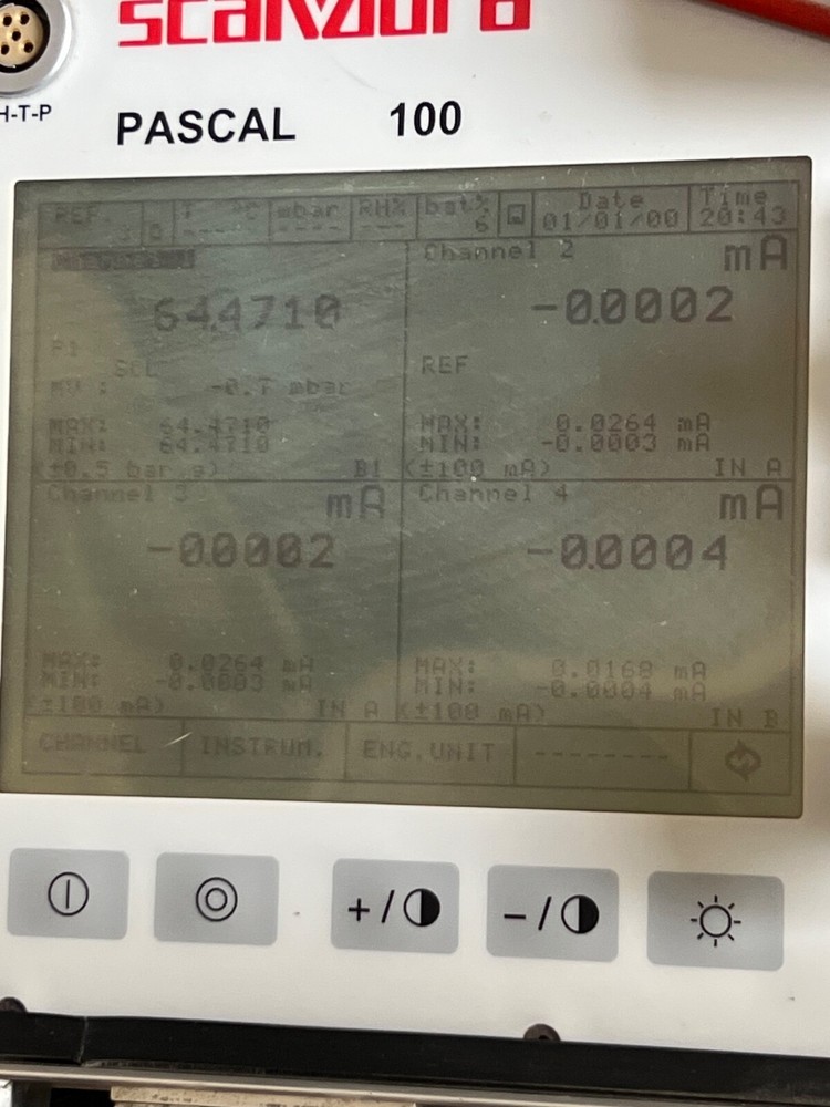 SCANDURA PASCAL-100 MULTICHANNEL CALIBRATOR (NEED TO REPLACE BATTERY)