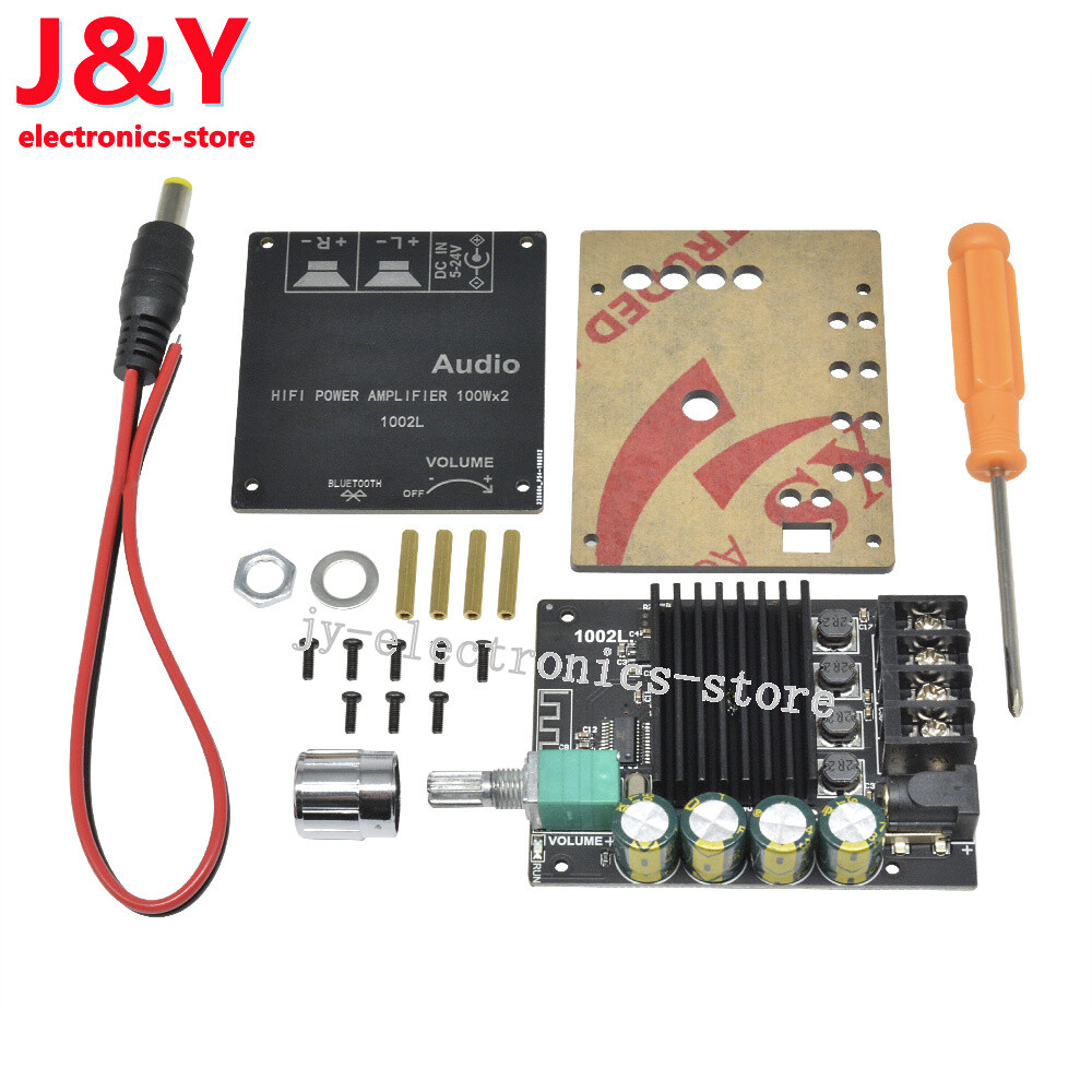2x100W TPA3116 Mini 5.0 Bluetooth High power Amplifier Board Adjustable Button