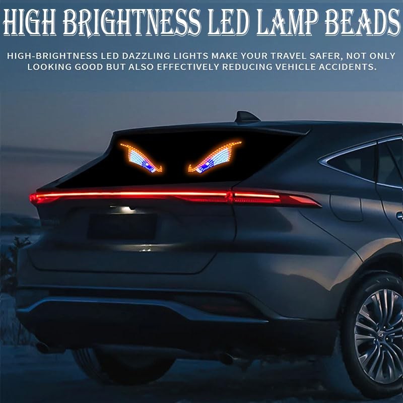 Car Devil Eye Lights,LED Window Devil Eye Lights,Dynamic Devil Eye car A