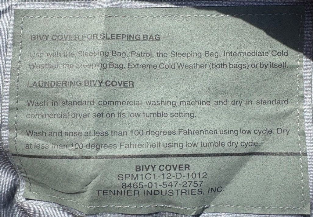 US Army Military 5-Piece Modular Sleep System MSS ACU Sleeping Bag Bivy