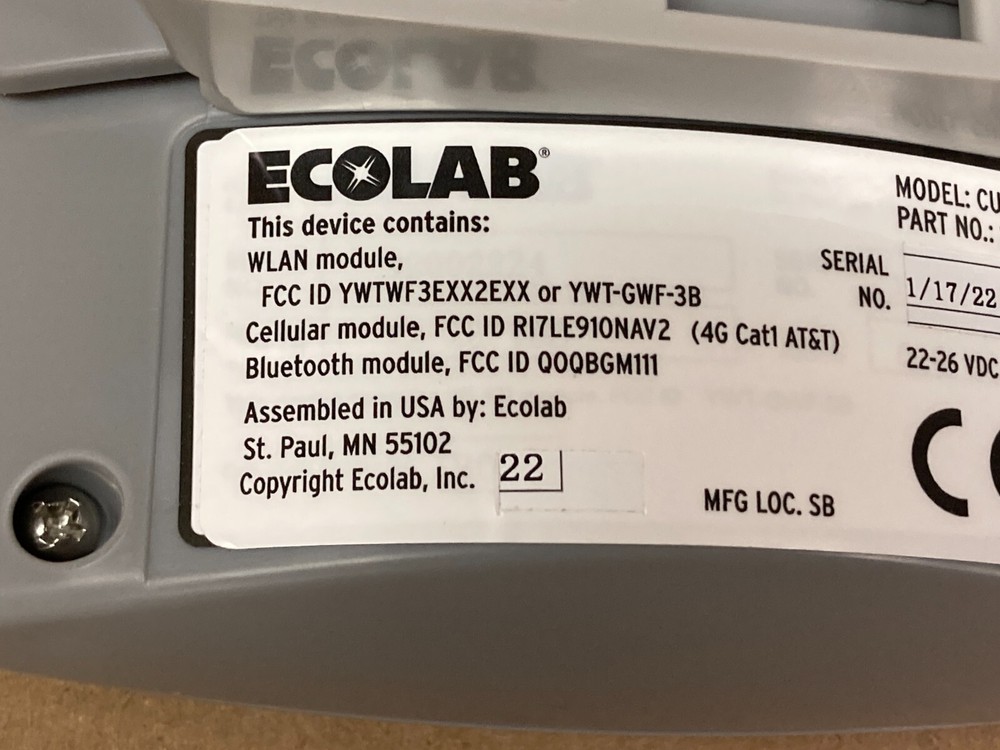 ECOLAB CONTROLLER DISPLAY PANEL CONTROL 92002230 ~ NEW