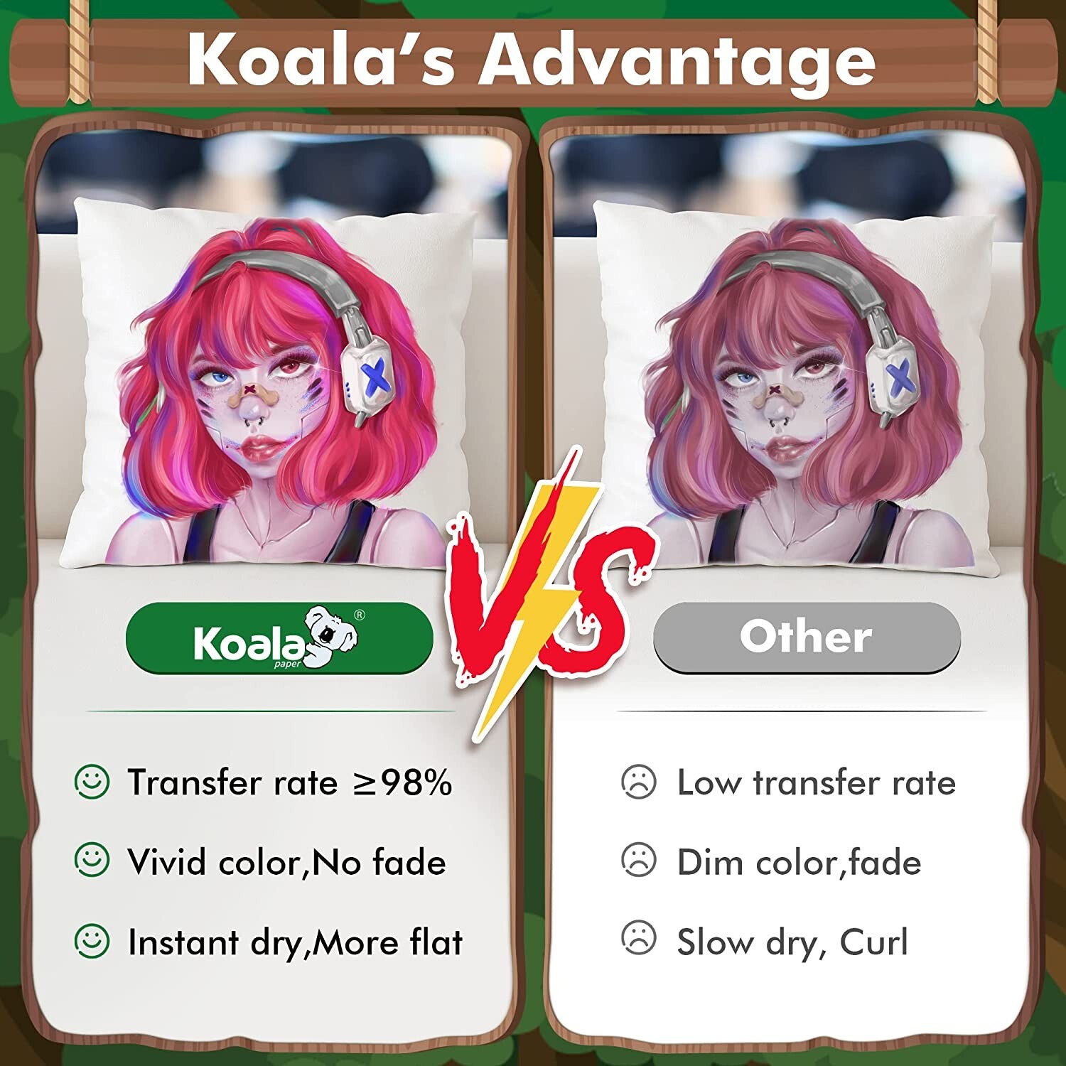 Koala Sublimation Paper 13x19 150 Sheet for Inkjet Heat Transfer Cotton Poly Mug