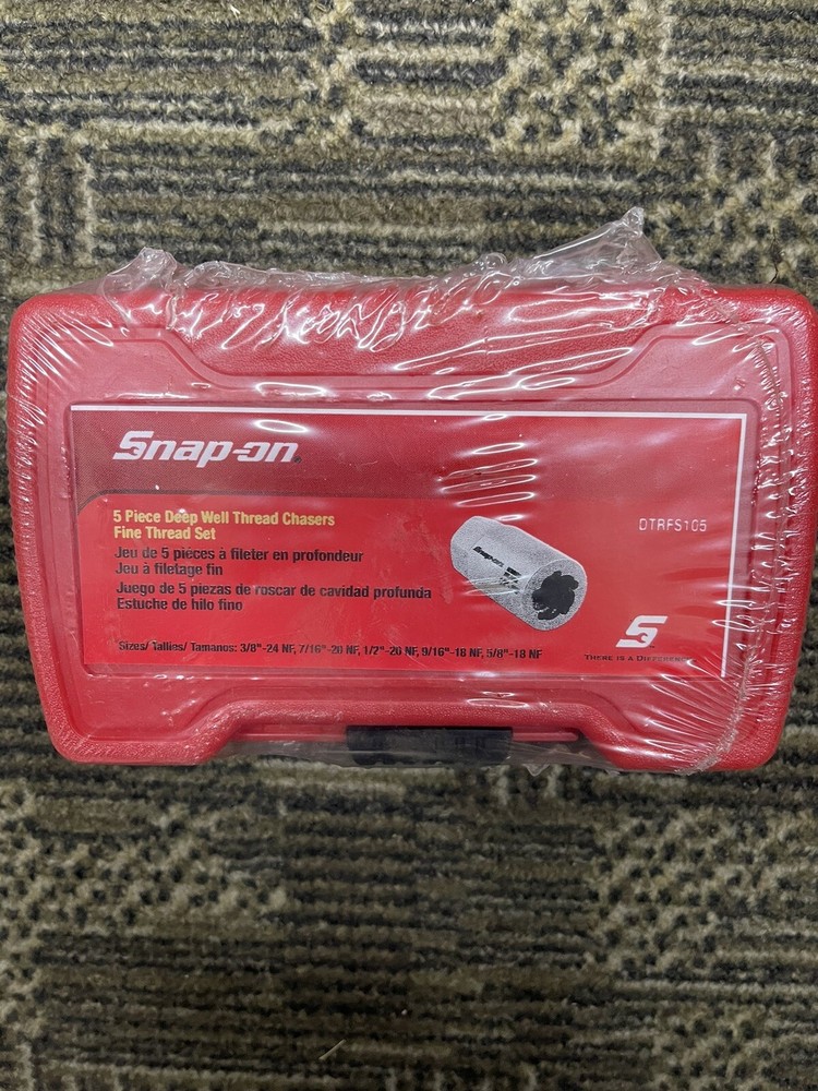 Snap On DTRFS105- 5 Piece Deep Well Thread Chasers Fine Thread Set