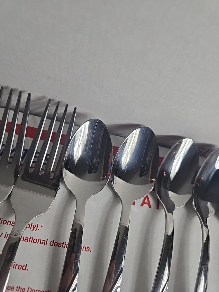 FLATWARE 19 pieces PFALTZGRAFF stainless LORING Hammered Flatware
