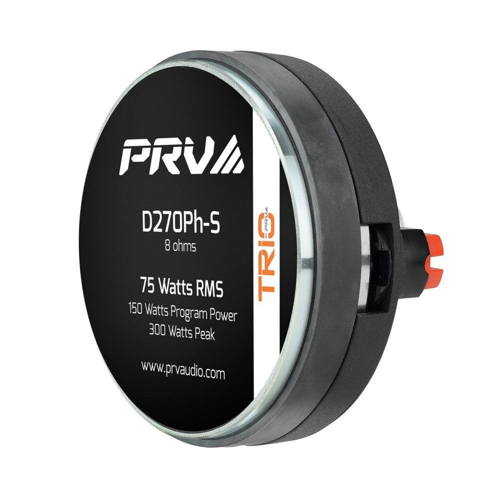 4x PRV Audio D270Ph-S 1" Exit Screw-on Phenolic Compression Driver 8Ohm 150W Max