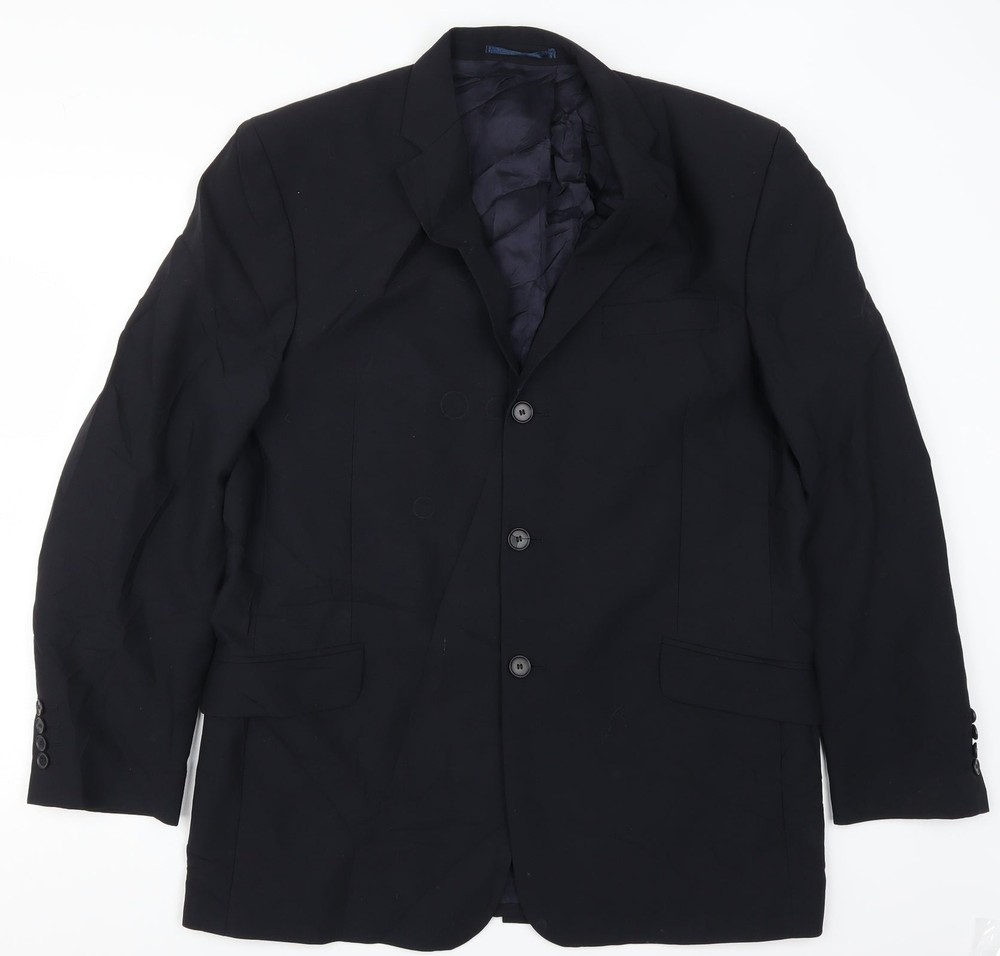 NEXT Mens Blue Wool Blend Suit Jacket Size 42