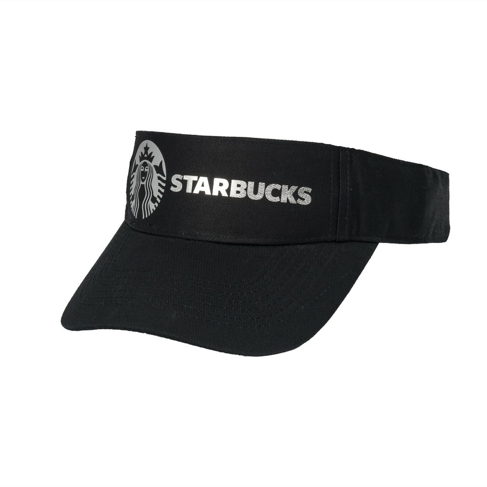 Soft Metallic Foil Design Starbucks Visor Cap