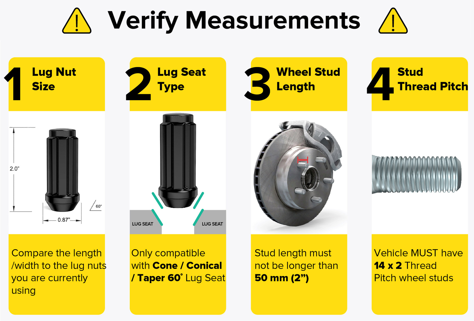 24pc Black Spline Lug Nuts | 14x2 Threads | for Ford Expedition F150 Navigator