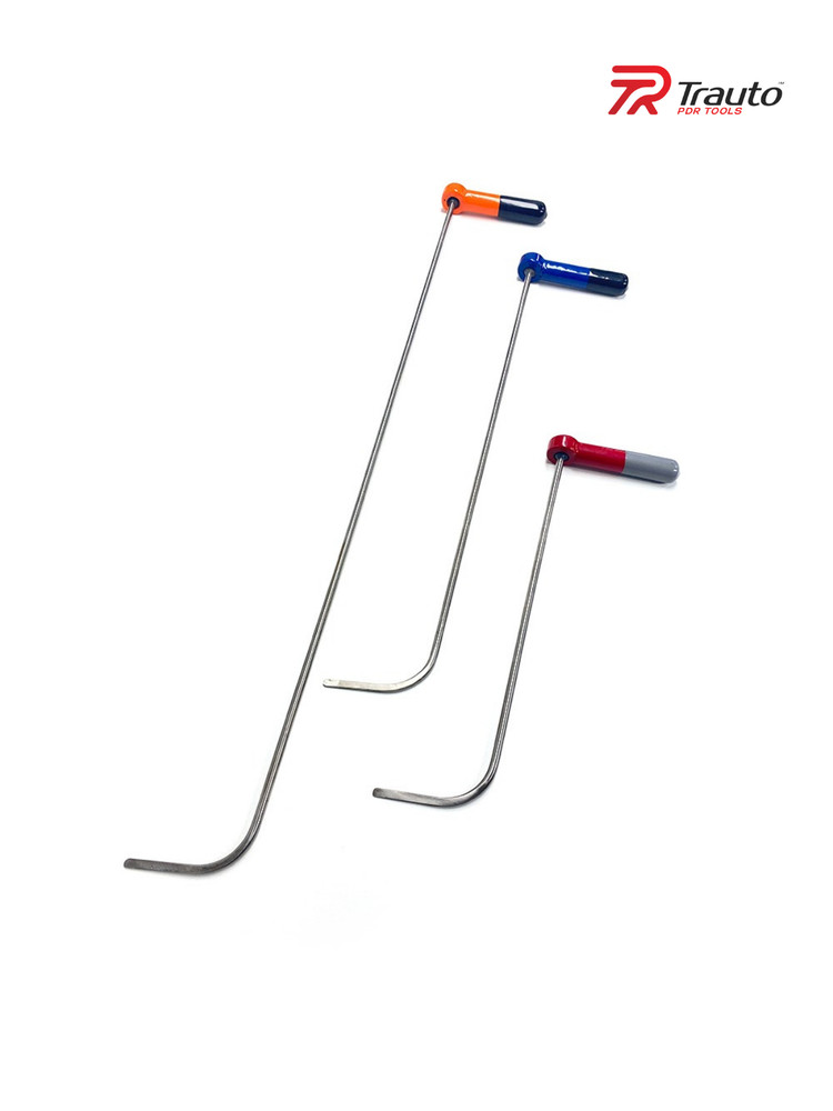Paintless Dent Repair Tools 3 Pieces Adjustable Handle Rod Set