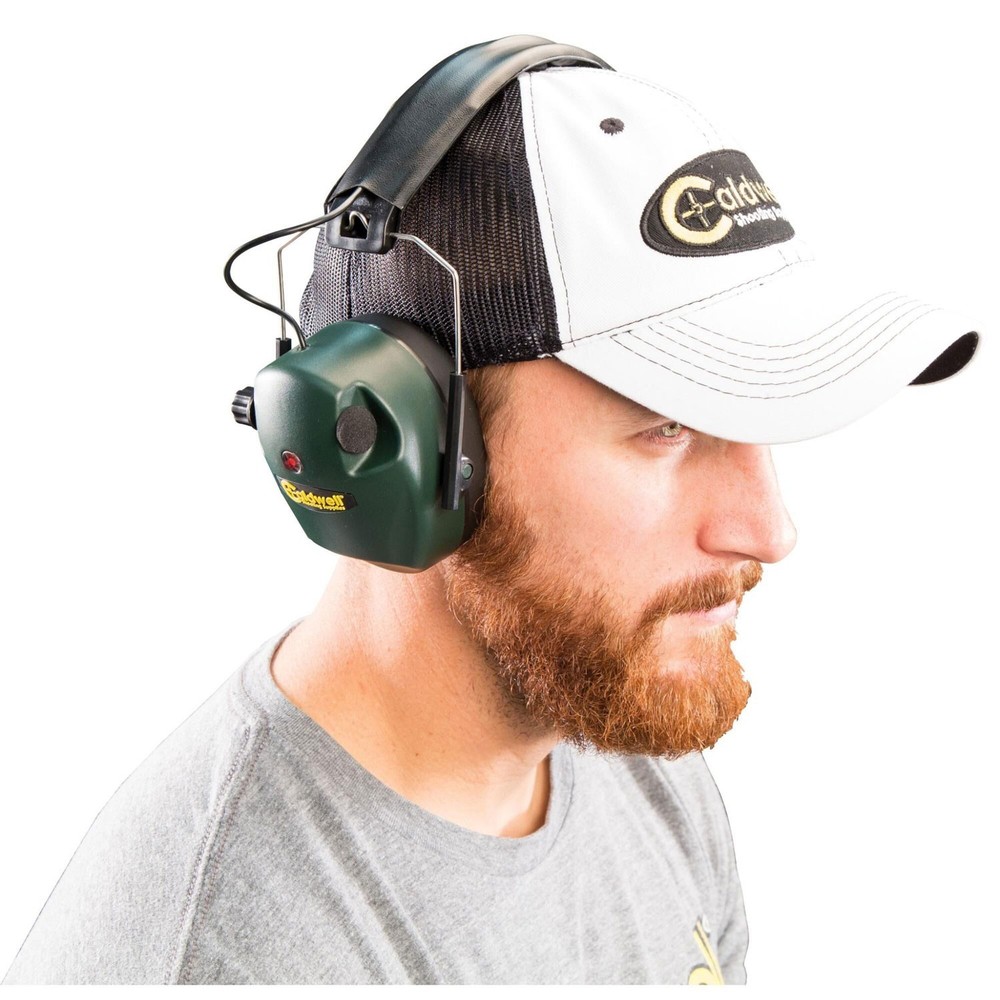 Caldwell 497700 E-Max Electronic Hearing Protection Earmuffs -Green