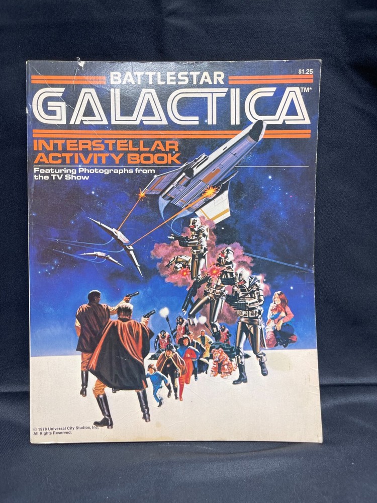 1978  Battlestar Galactica Interstellar Activity Book- Unused