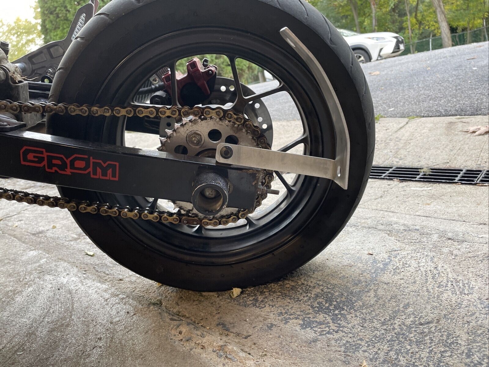 Curved License Plate Relocation Holder Bracket for HONDA GROM 125 2014-current