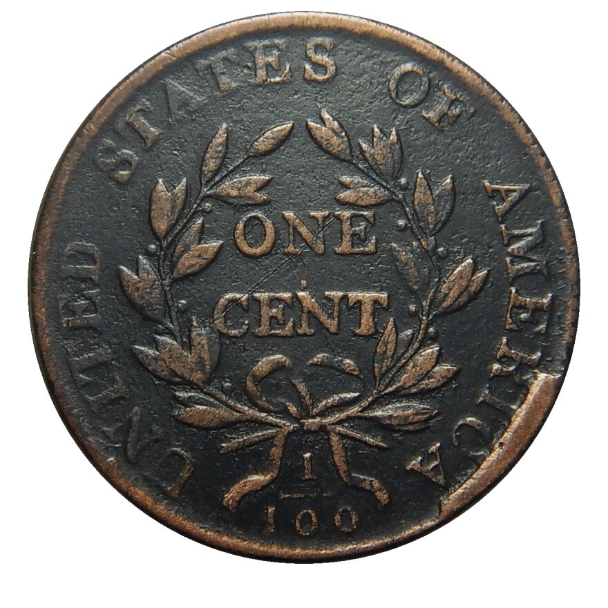 Large cent/penny 1803 Sheldon 245 late die state