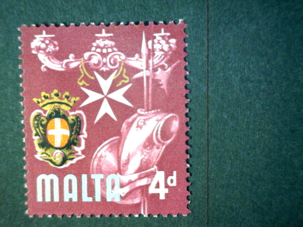 1965 MALTA STAMP Scott 318b { PRINTING ERROR } Silver Missing $16.99