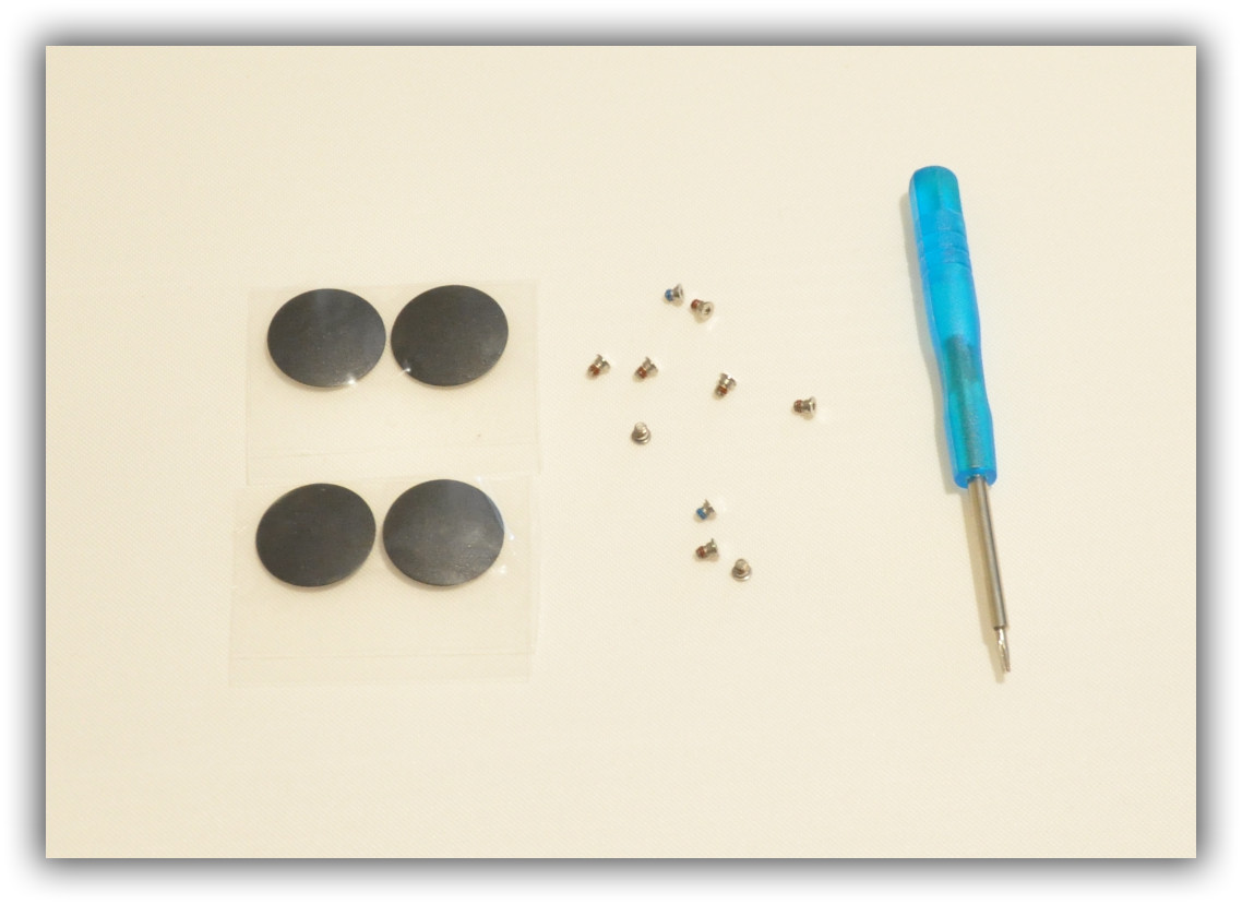 4Pcs Bottom Case Feet 10 screws for Apple Macbook Pro Retina A1398 A1425 A1502