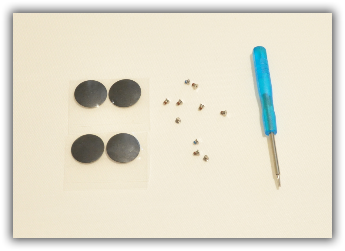 4Pcs Bottom Case Feet 10 screws for Apple Macbook Pro Retina A1398 A1425 A1502