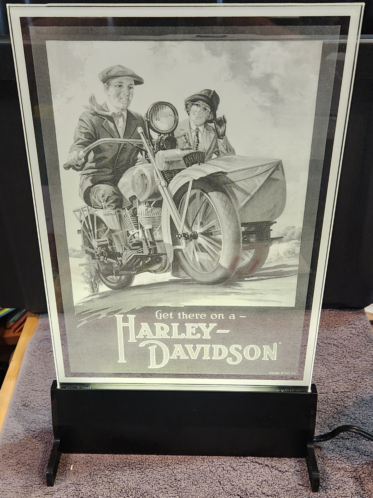 Harley Davidson Luminedge Sign Get There On A Harley Davidson 97500-02V