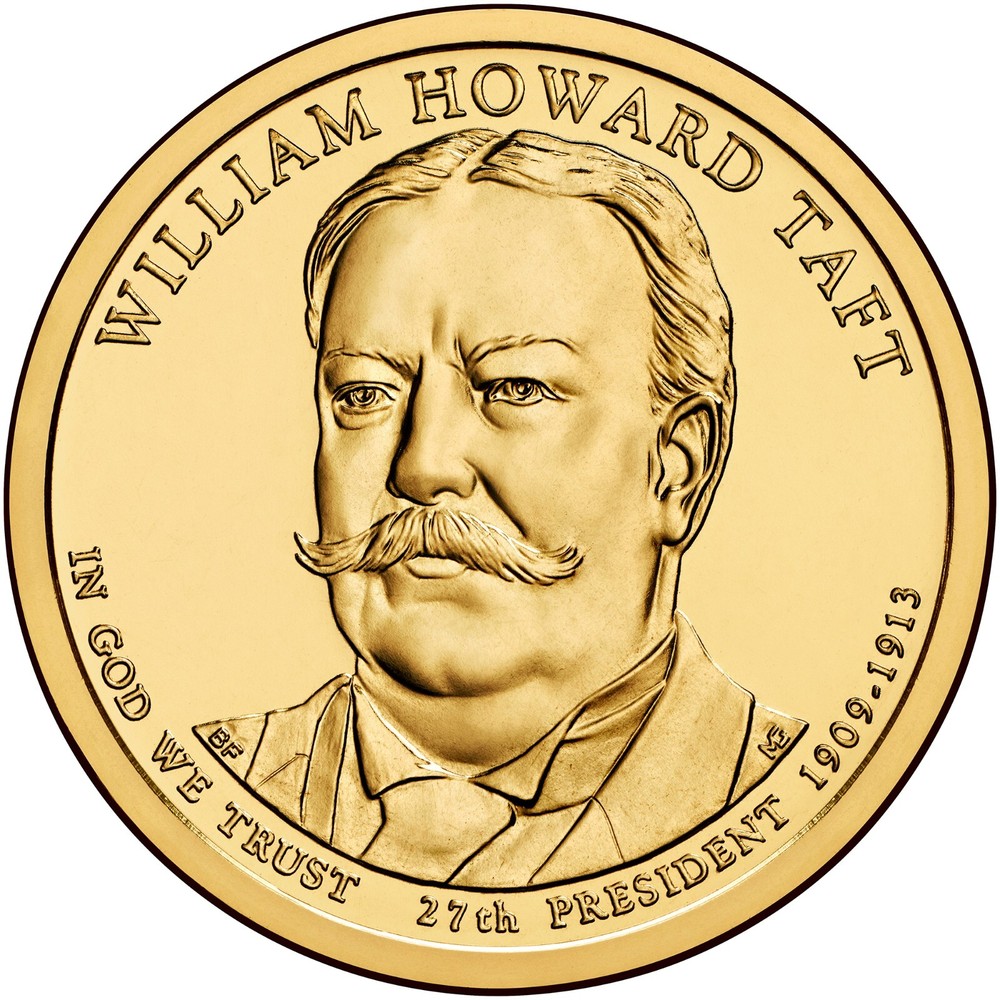 2013 D William Taft Presidential Dollar From Mint Roll