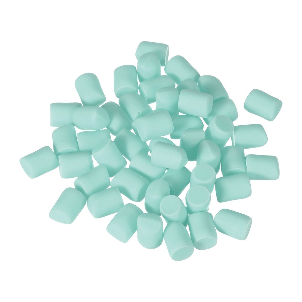 50 Pcs Resin Candy Charm, Artificial Simulation Cotton Candy, Blue