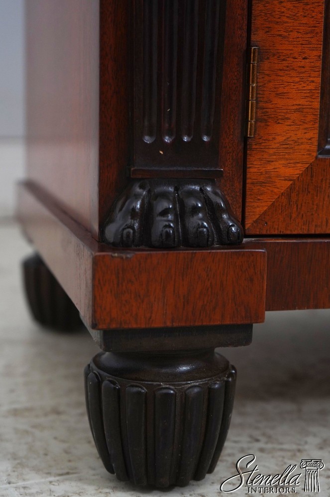 70548: BAKER Neoclassical Mahogany Sideboard w. Ebonized Details