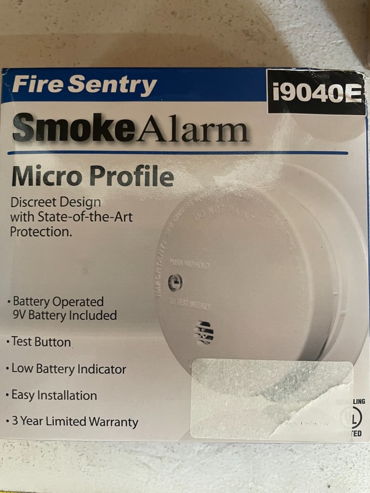 Fire Sentry Smoke Detector Alarm - Micro Profile - Model i9040E