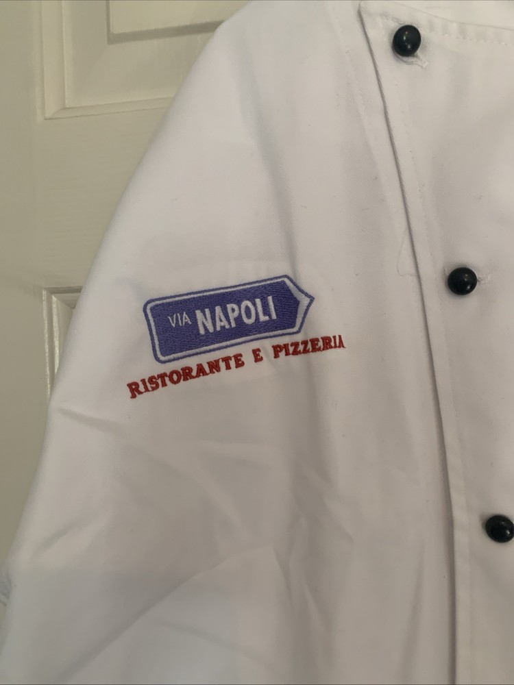 Chef Coat Uncommon Threads Large L White Restaurant Kitchen Uniform Button Up