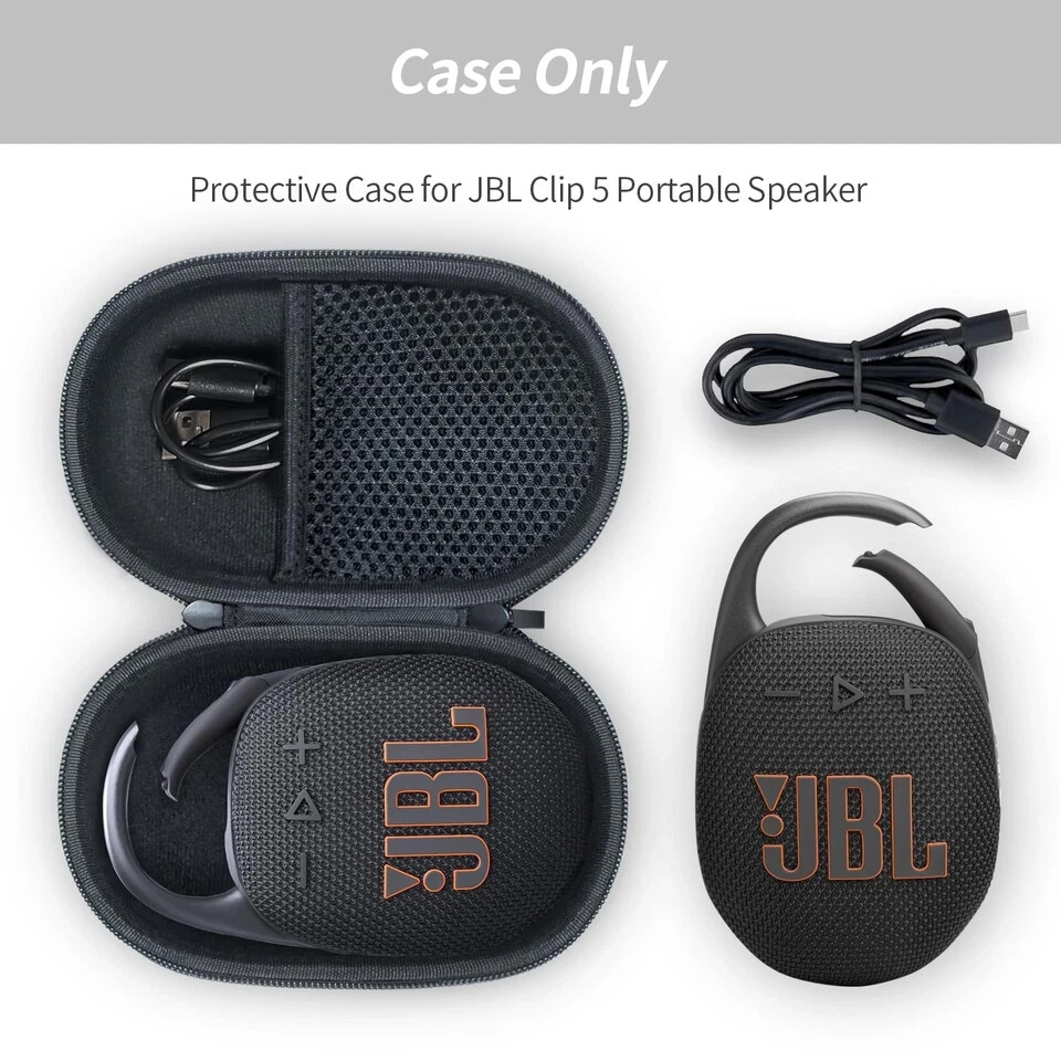 Protective Case for JBL Clip 5 Portable Bluetooth Speaker – Waterproof