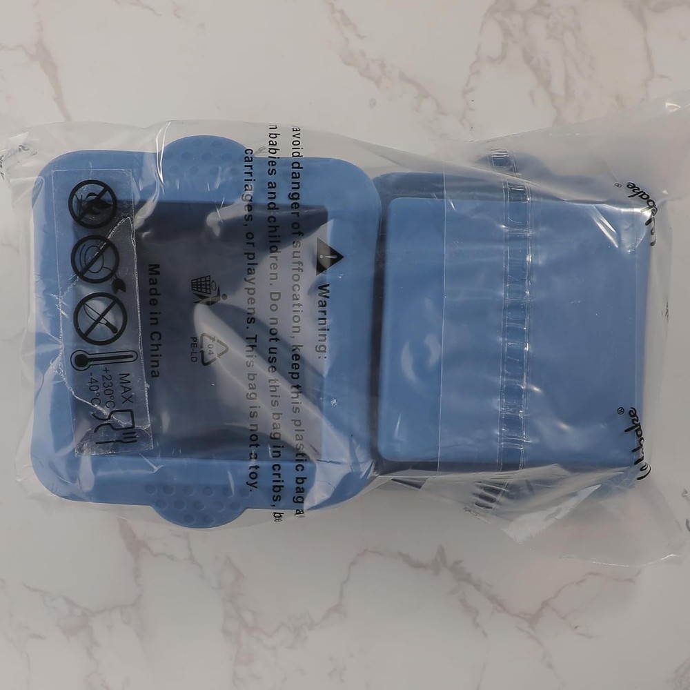 Webake Silicone Square Mold 3x3 Inch Mini Cake Pan for Square, Blue