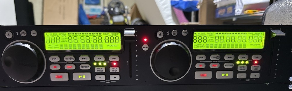 Stanton C.502 Digital Controller For Dual CD Player Rack Mount Panel Only-Works