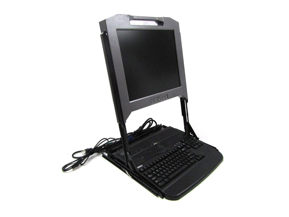 Dell FY452 17" 1U Rackmount LCD KVM Console