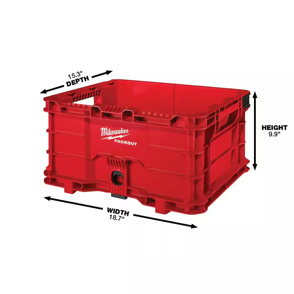 PACKOUT Tool Storage Crate with Mounting Plate