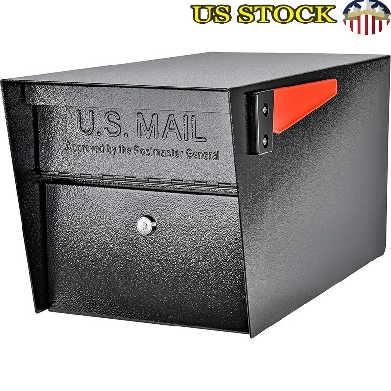 Locking Security Mailbox USPS Approved Anti-Theft Parcel Drop Steel Construction