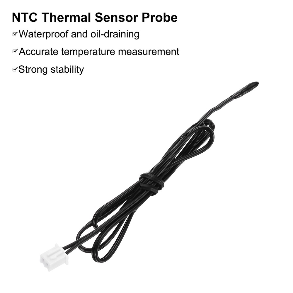 2 Pcs 5K NTC Thermal Sensor Probe,Epoxy Temp Sensor Probe 17.7 Inch