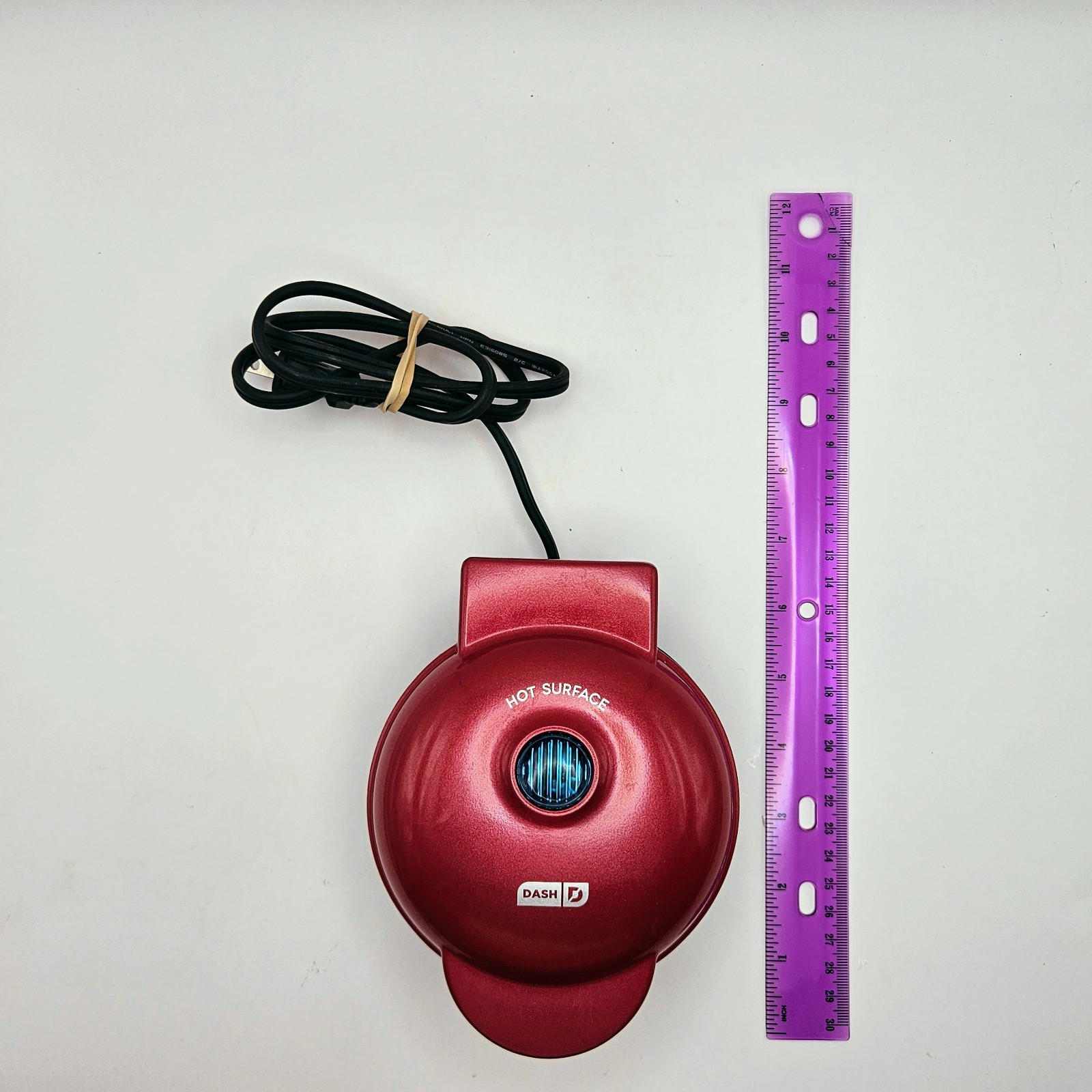 Dash Mini Pizzelle Maker Red Tested Working Model DMP001MR 350W