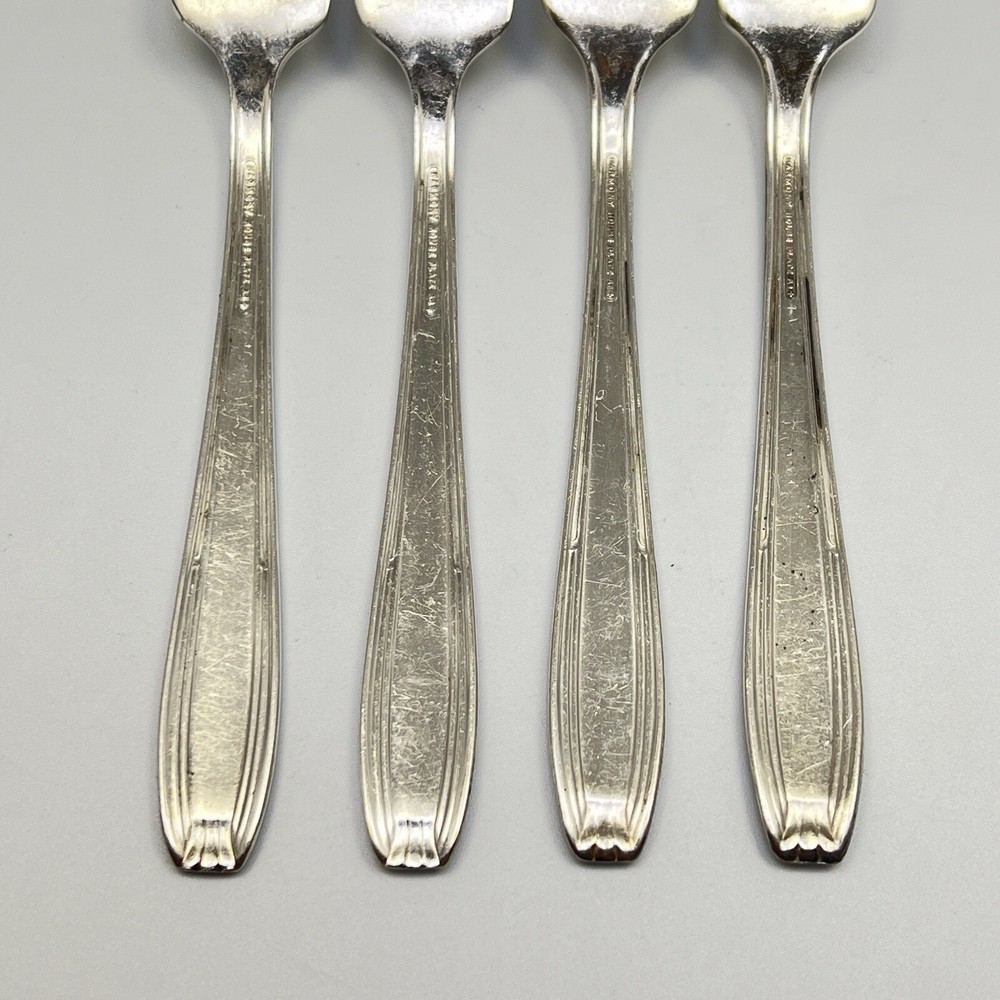 Harmony House Silverplate Serenade Dinner Fork Flatware Silverware 4Pc Set