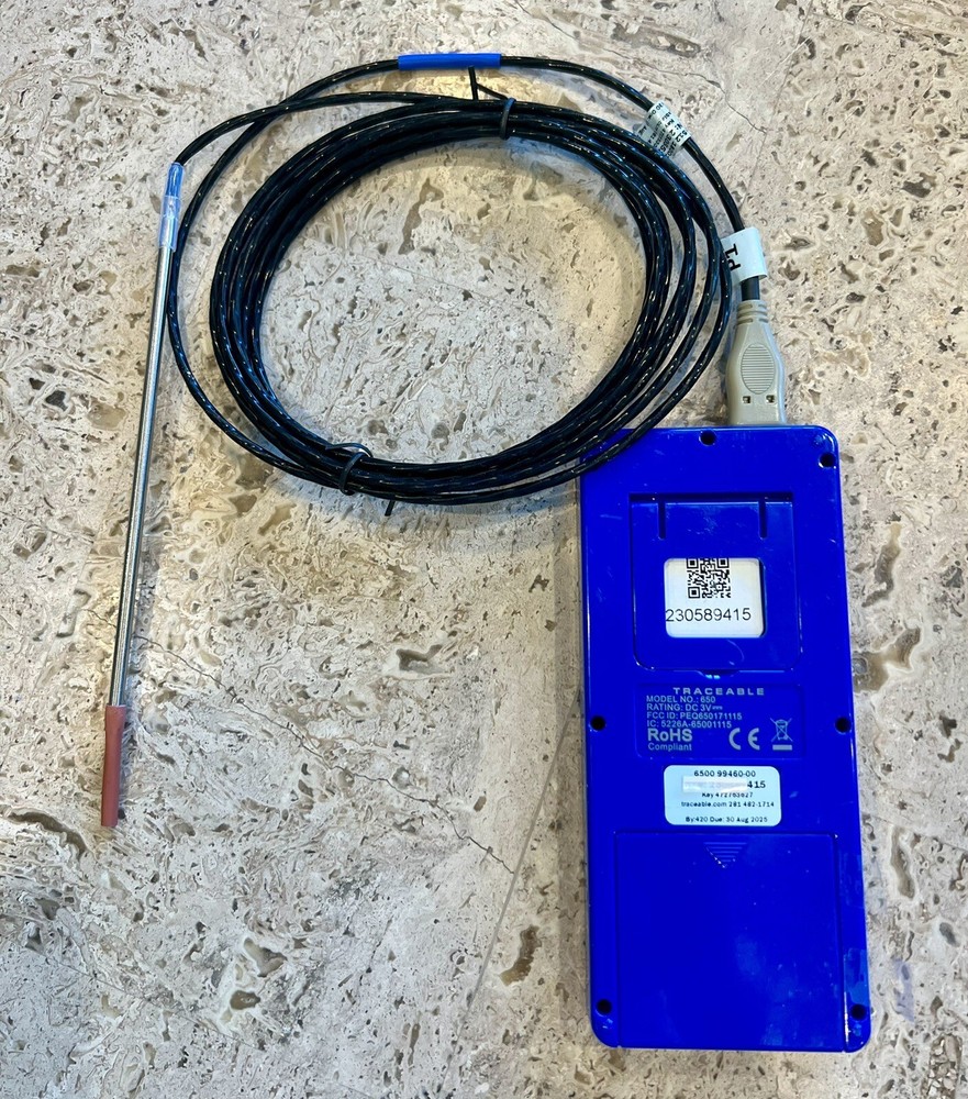 Traceable Wi-Fi Data Logging Refrigerator/Freezer Thermometer With Probe!