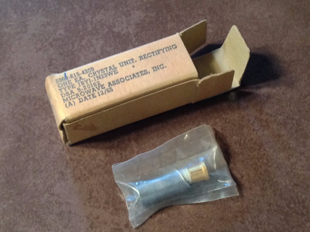 Crystal Rectifying IN23WE,  NOS, 5960-615-4309