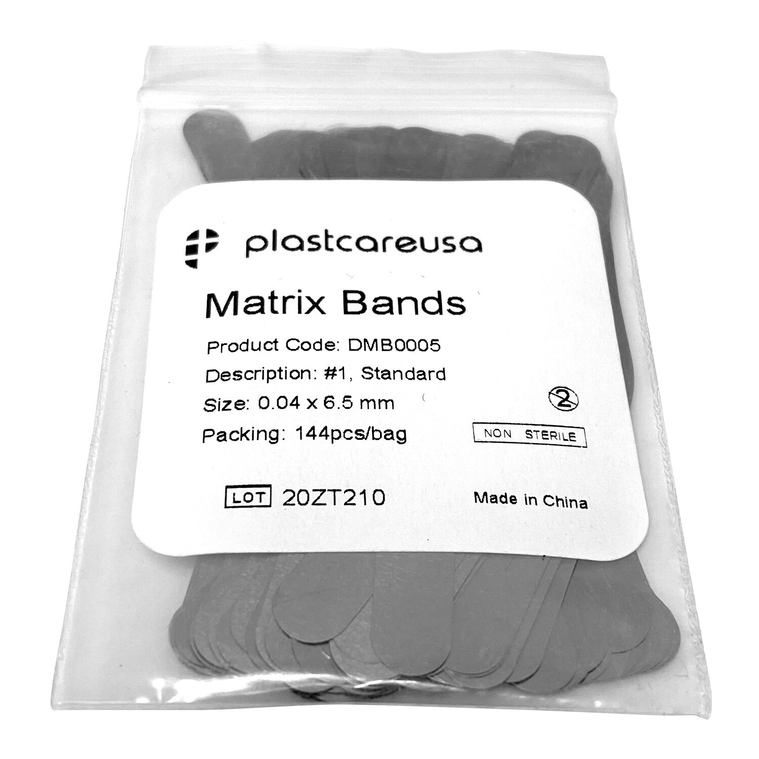 288 Dental Matrix Bands, # 1 .0015 Inch 0.04mm Regular Tofflemire (2 Bags/144)