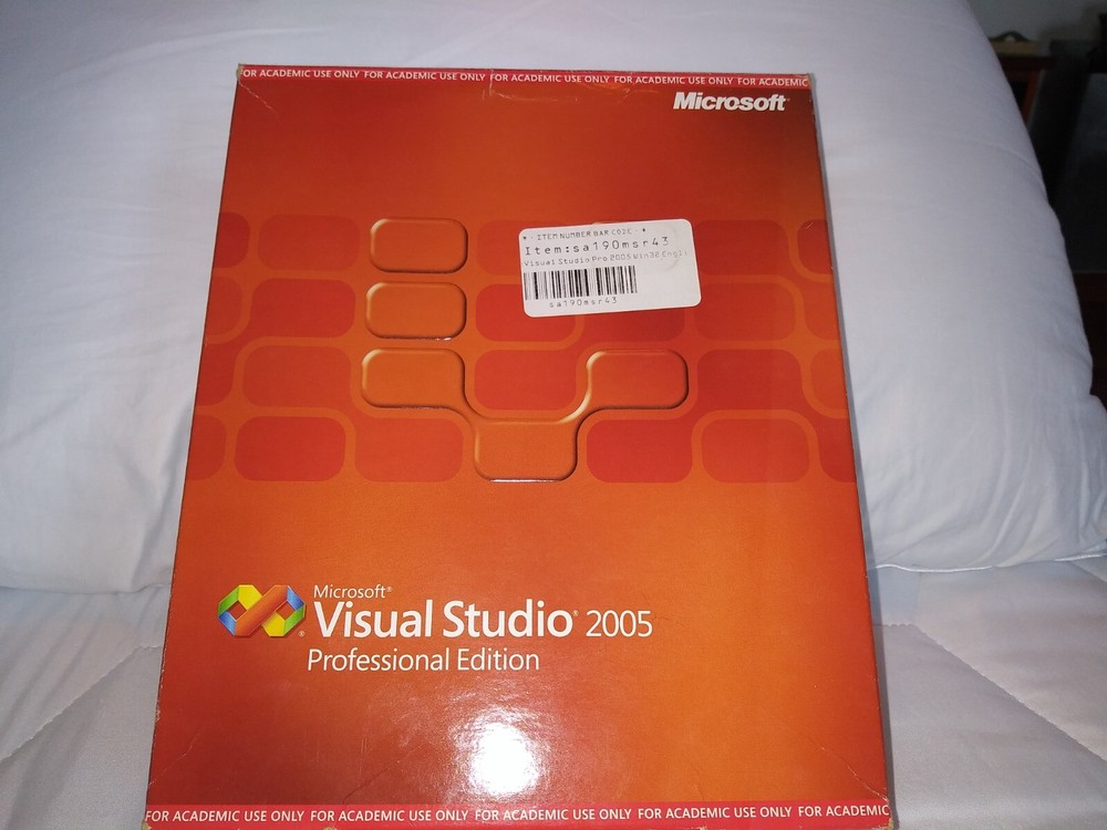 Microsoft Visual Studio Professional 2008 & SQL Server Dev 2005 ACADEMIC