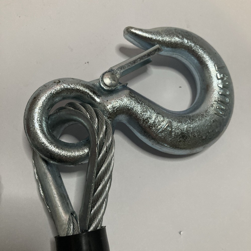 2 New Crosby Hooks & Cable WLL1.5T
