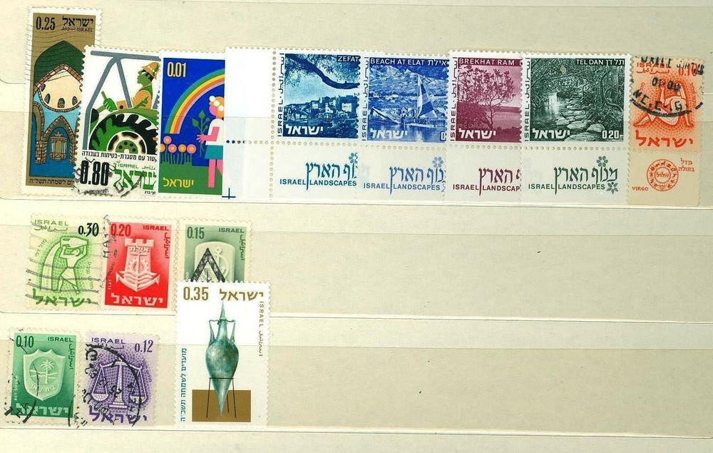 MTD A43 Israel MNH /used 14v Landscape