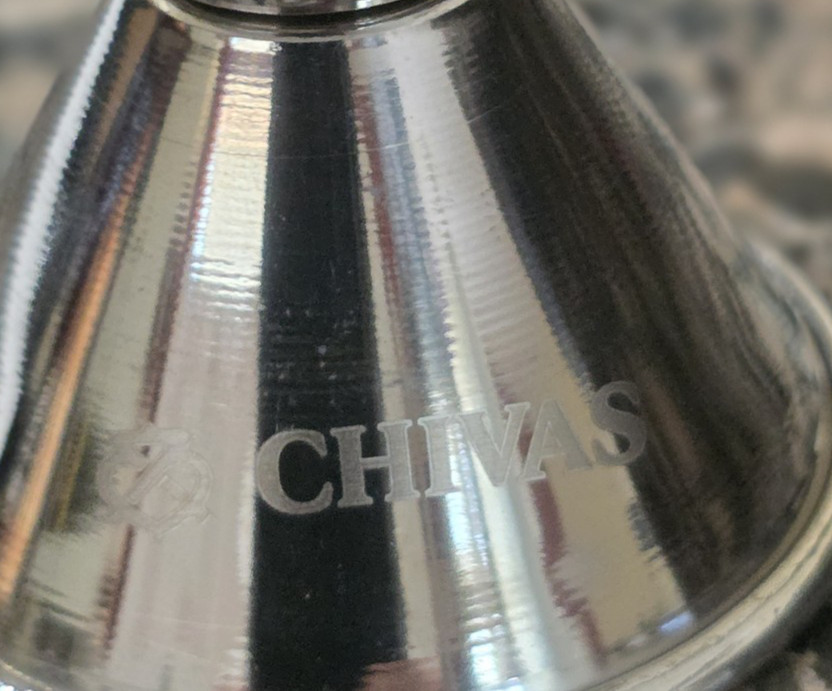Chivas JIGGER 1oz. X 1.25oz. Cocktail Bar Shot Liquor Stainless Measuring