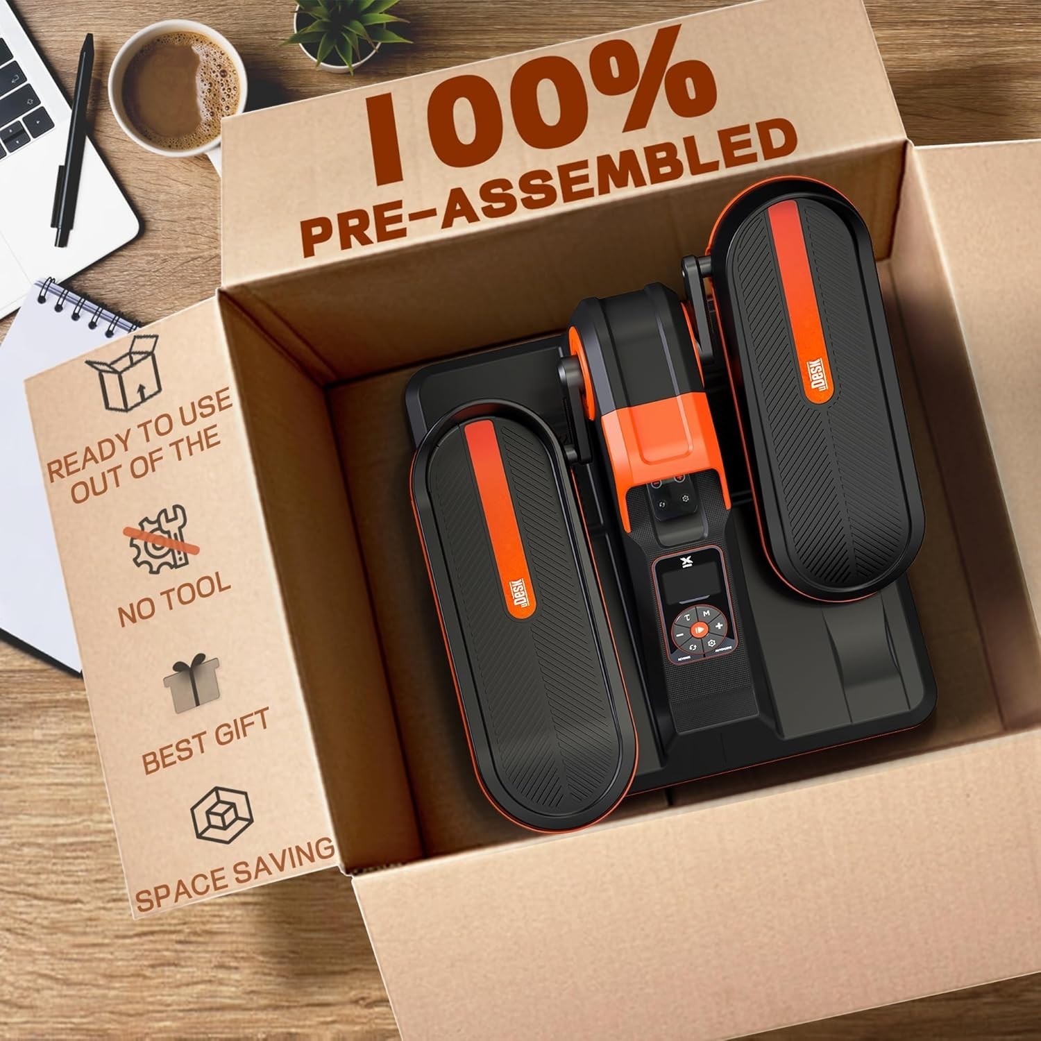 Ellipse Electric Elliptical Machine Under Desk Leg Exerciser Fully Assembled LCD