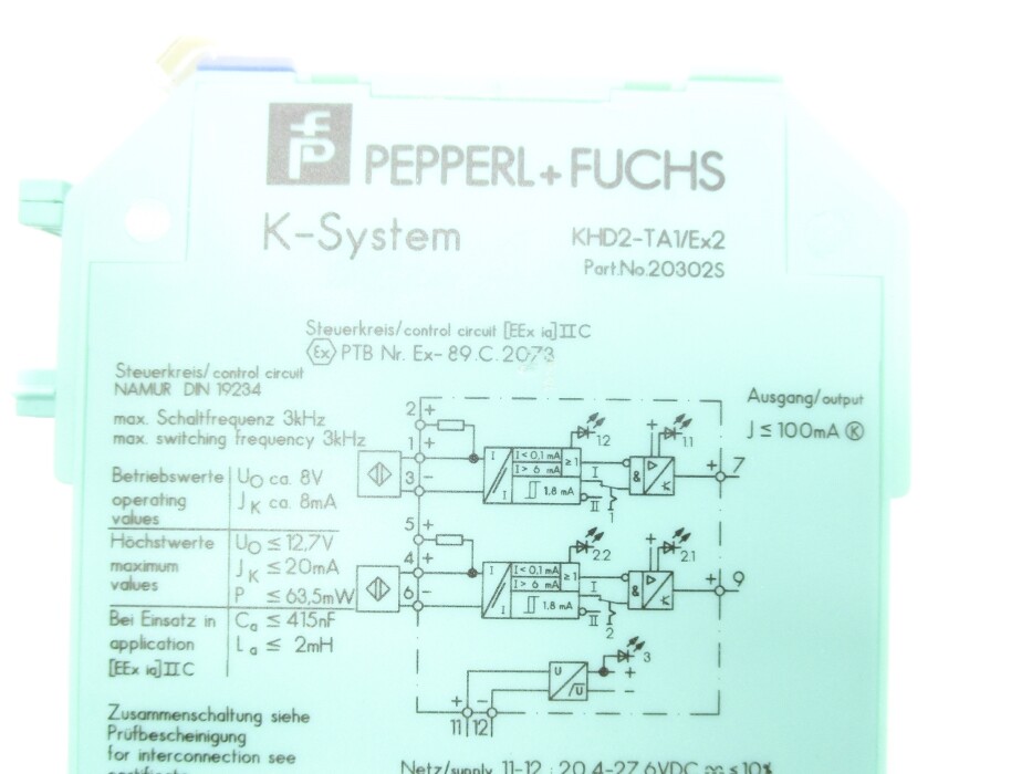 PEPPERL+FUCHS KHD2-TA1/EX2 20302S NSNP