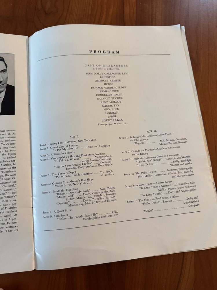 FREE SHIP! 1967 Dorothy Lamour Hello, Dolly! Program