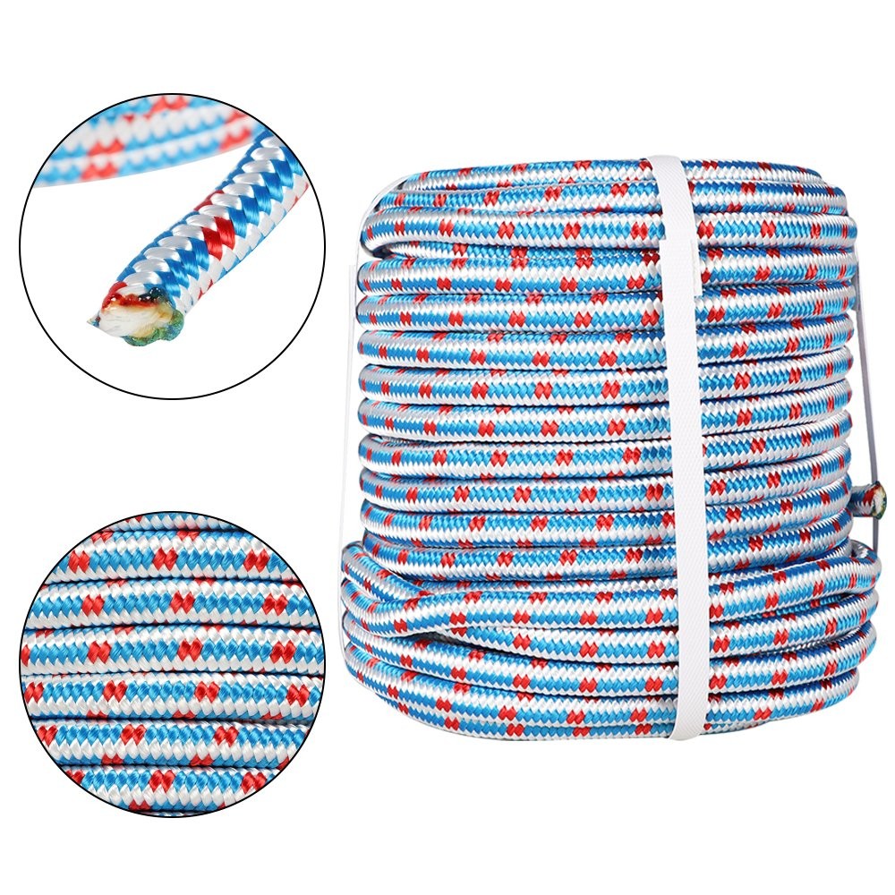 1/2" x 100' 16 Strand Braid Polyester Arborist Tree Rope Nylon Polyester Line
