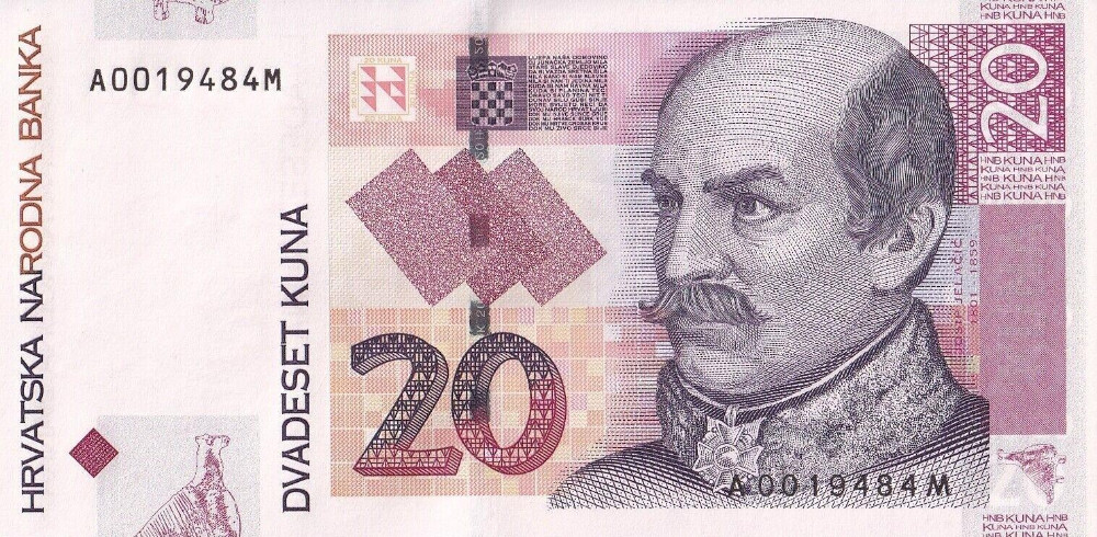 Croatia 20 Kuna 2001 P 39a UNC